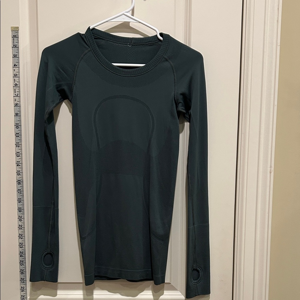 lululemon athletica Dark Green Long Sleeve Top